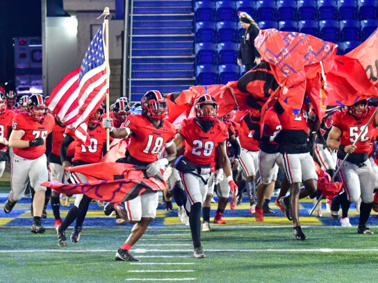 photo of 4A football championship Quince Orchard versus Wise dec 3 2021