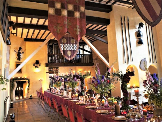 4. The permanent banqueting hall at Sudeley Castle, used by various Kings and Queens of England.