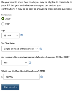 Fidelity's Roth IRA Calculator