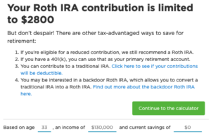 Nerdwallet Roth IRA Calculator