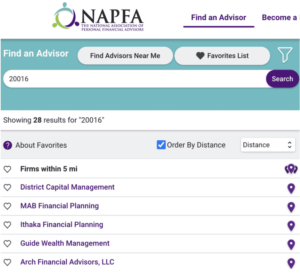 Fee-Only Financial Planners NAPFA 