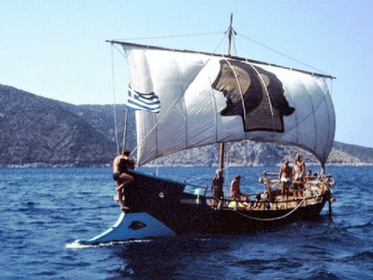 Argo under sail