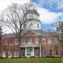 photo of annapolis maryland maryland state house in the spring picture-id498053507