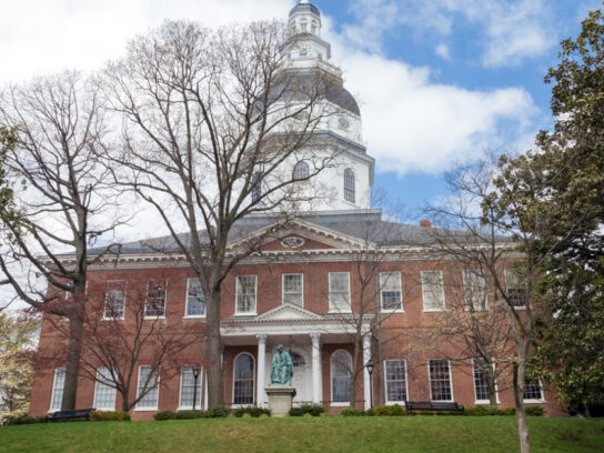 photo of annapolis maryland maryland state house in the spring picture-id498053507