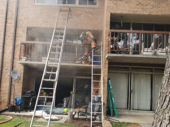 Fire in apartment on Walkers Choice Road in Montgomery Village