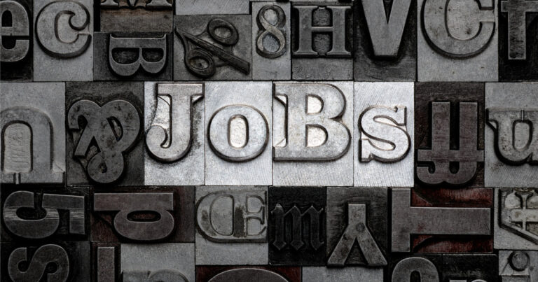photo of jobs in letterpress