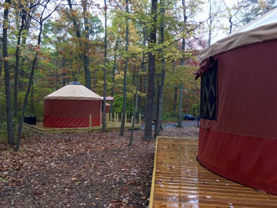 photo of yurts at Little Bennett Camground
