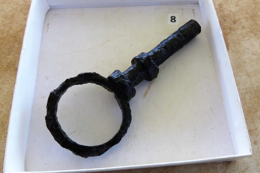 photo of slave shackle key