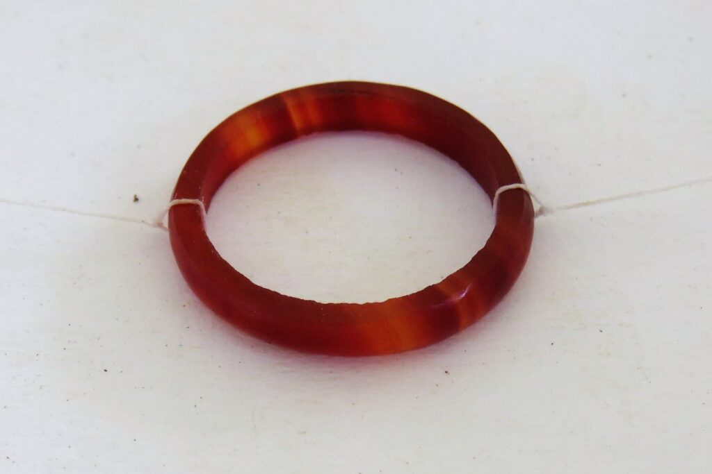 photo of a carnelian ring