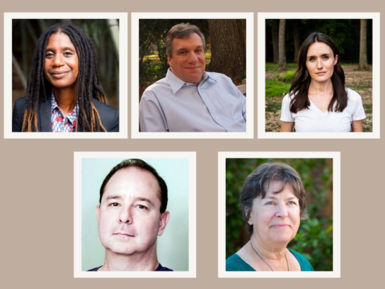 photo of 5 authors participating in 2022 Gaithersburg Book Festival