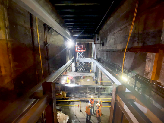 photo of metro red line tunnel ventilation improvement project