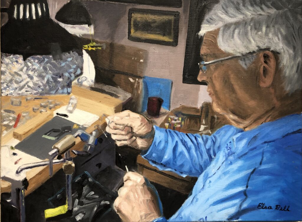 photo of Tying Flies by Elsa Bell