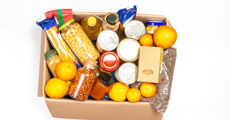 photo of box of food donation