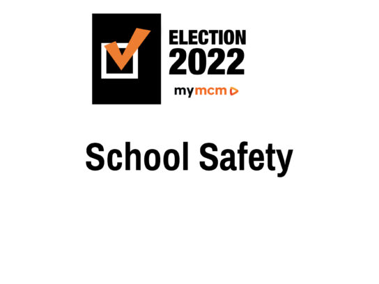 graphic for school safety topic in candidates forum