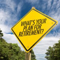 photo of retirement plan road sign