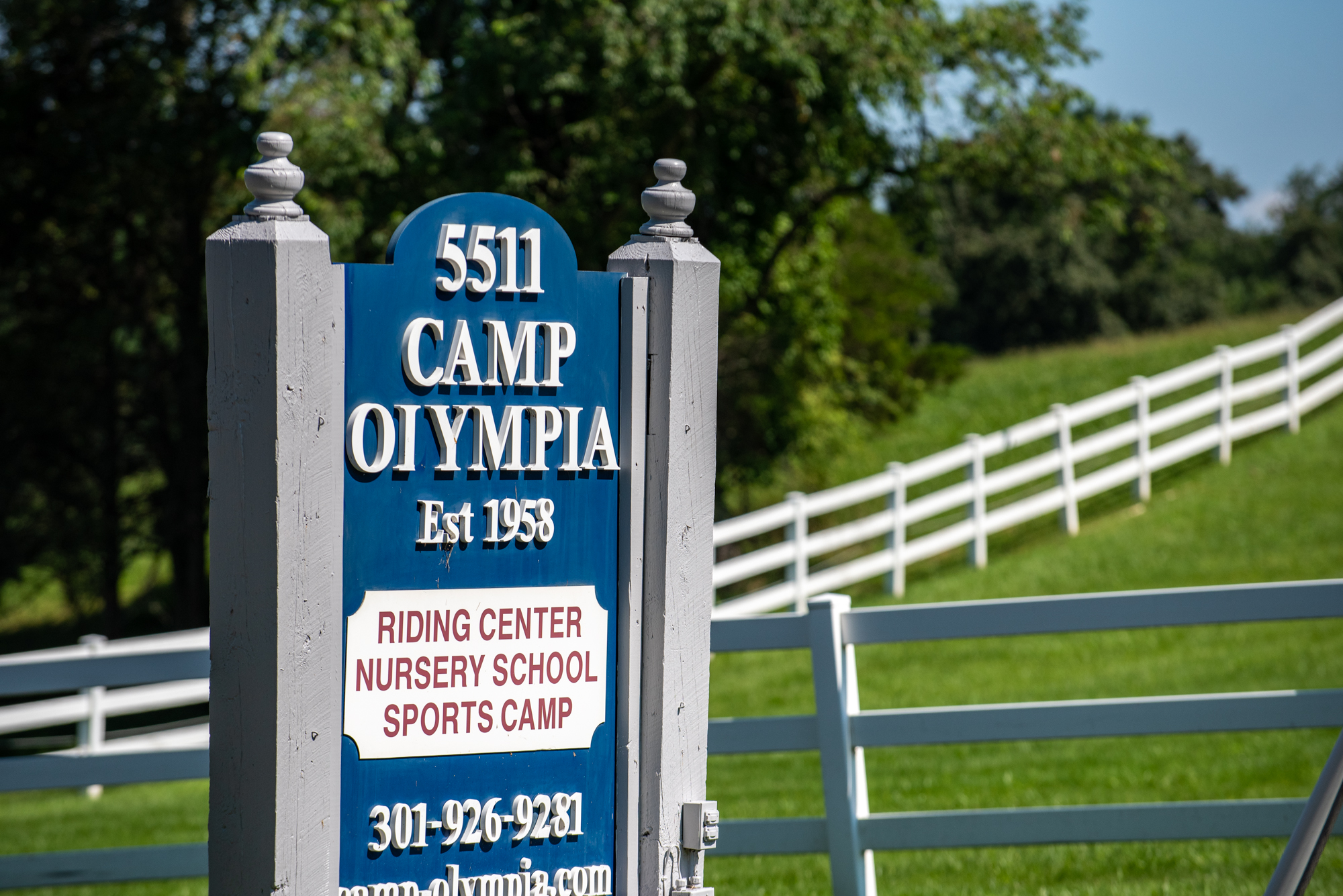 Camp Olympia sign