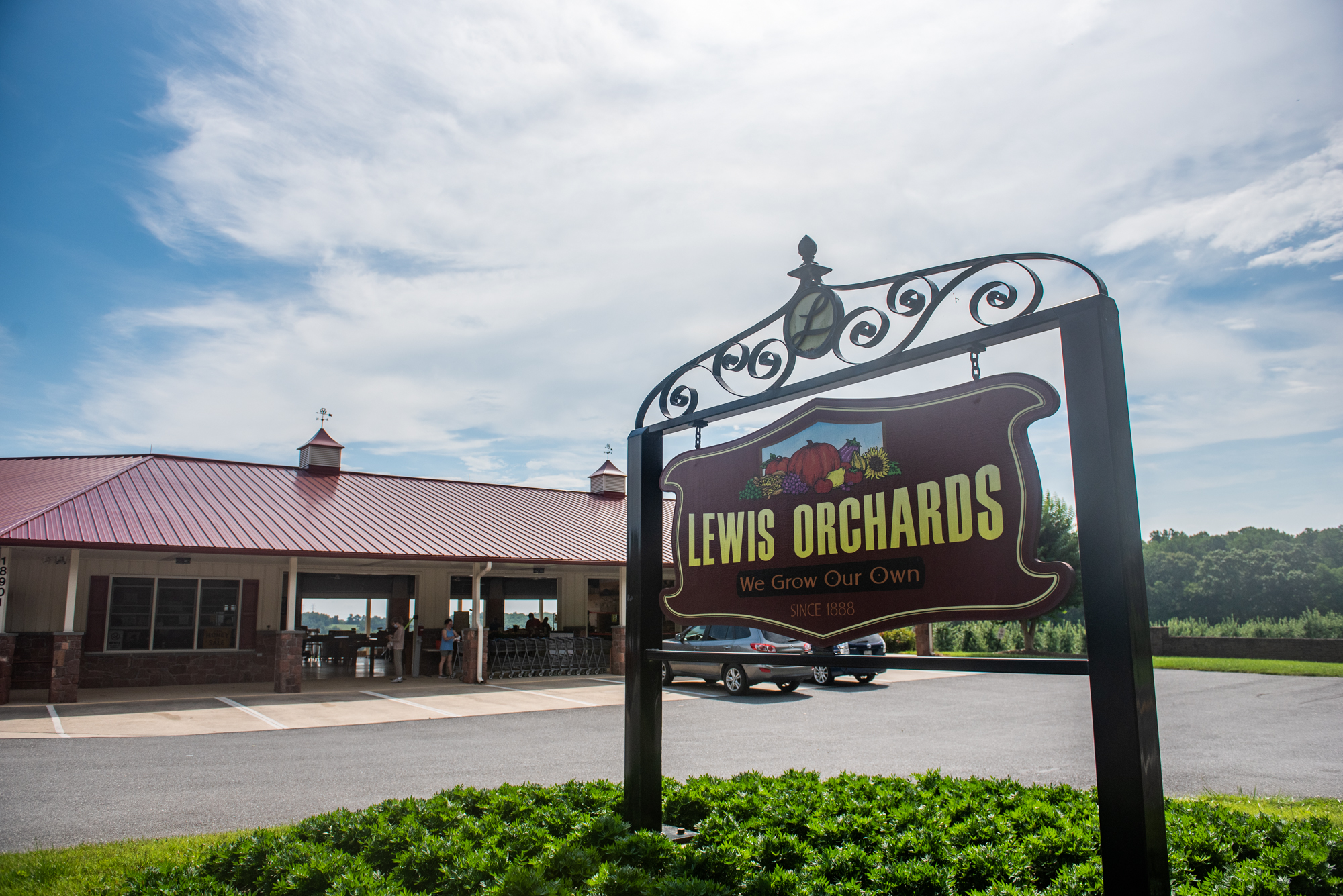 Lewis Orchard Sign