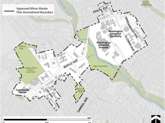 Takoma Park Minor Master Plan Amendment Boundary