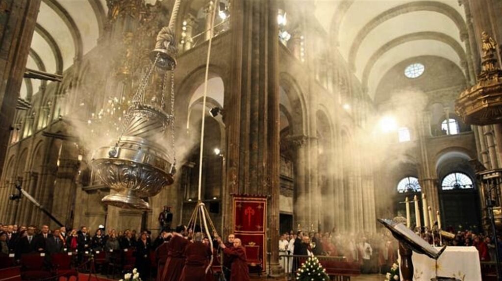 photo of Botafumiero in Cathedral