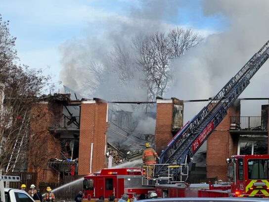 photo from nov 16 2022 fire Quince Orchard apartments