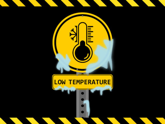 low temperature sign