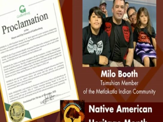 a screen grab of the mayor and city council of gaithersburg virtual meeting proclaiming november as native american history month