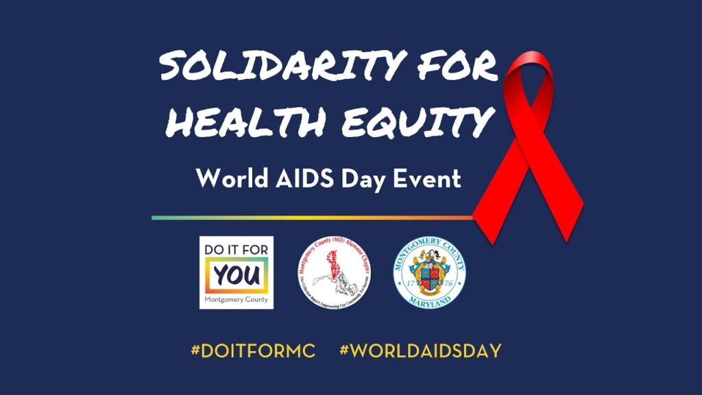 graphic on solidarity for health equity world aids day event