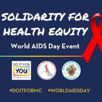 graphic on solidarity for health equity world aids day event