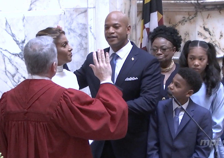 Wes Moore Presta Juramento como Gobernador de Maryland Montgomery