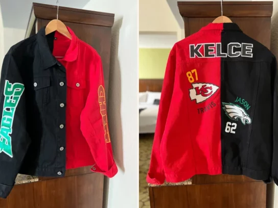 MD Mom Designed Donna Kelce's Jacket, Shoes For Super Bowl