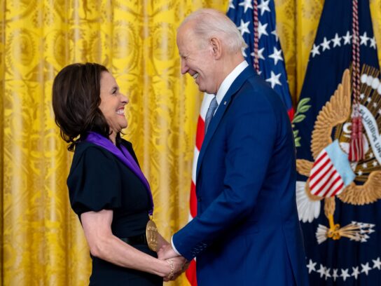 photo of Julia Louis-Dreyfus and Joe Biden