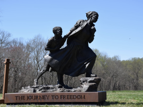 photo of harriet tubman statue journey to freedom