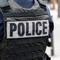 photo of police officer in bulletproof vest