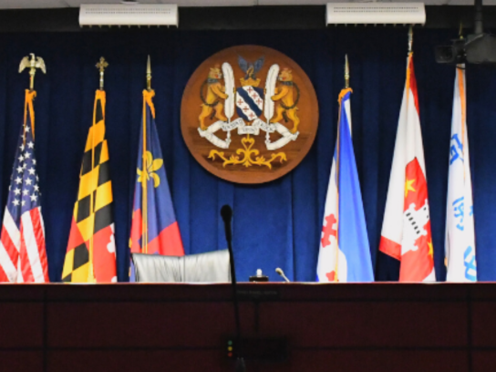 City of Rockville mayor and council chamber