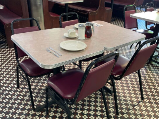 tastee diner silver spring table and chairs for sale