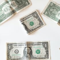 photo of one dollar bills