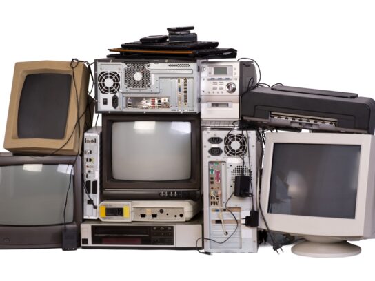 photo of electronics for recycle