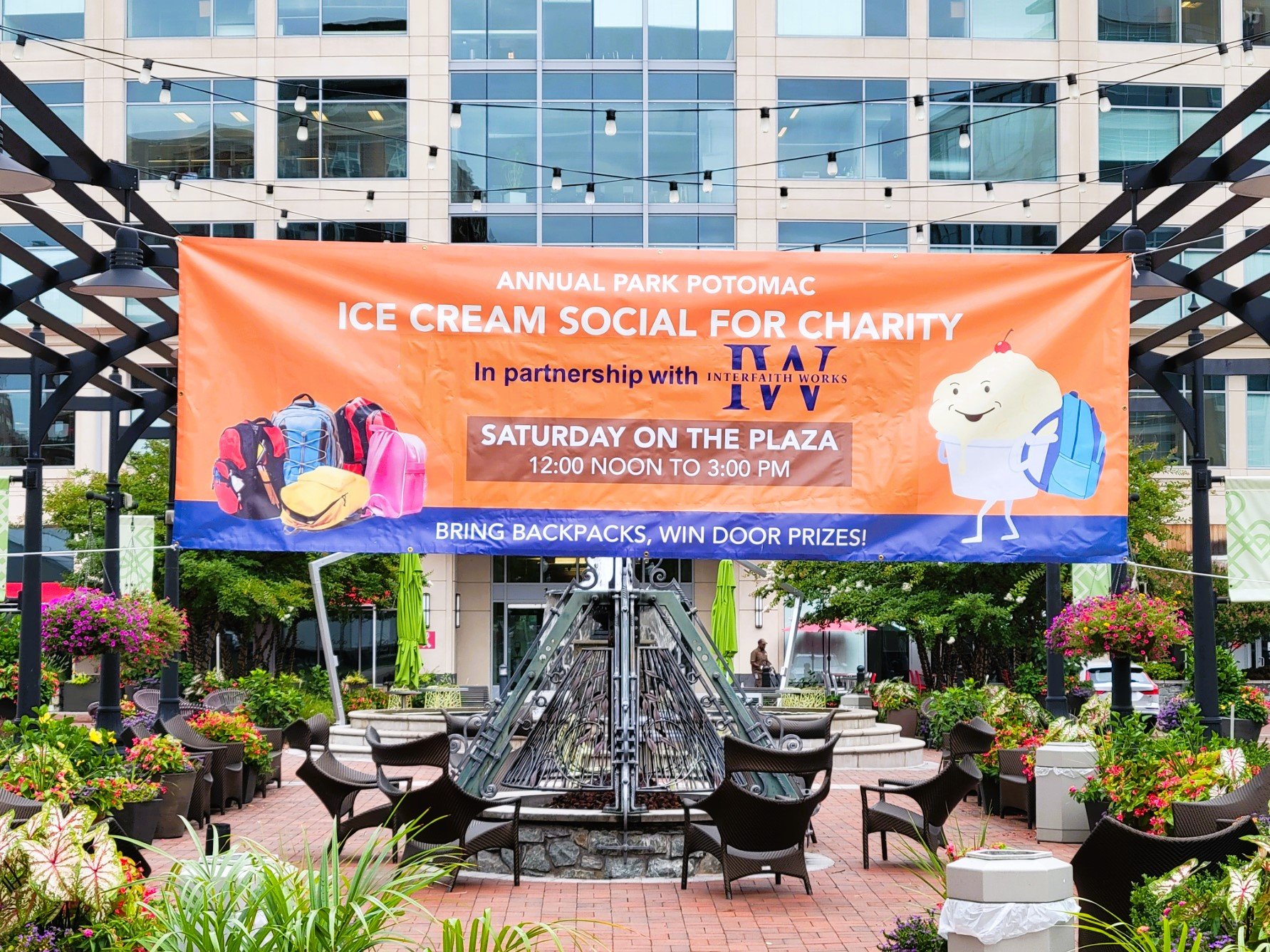 Ice Cream Social Supports Backpack Drive for Schoolchildren