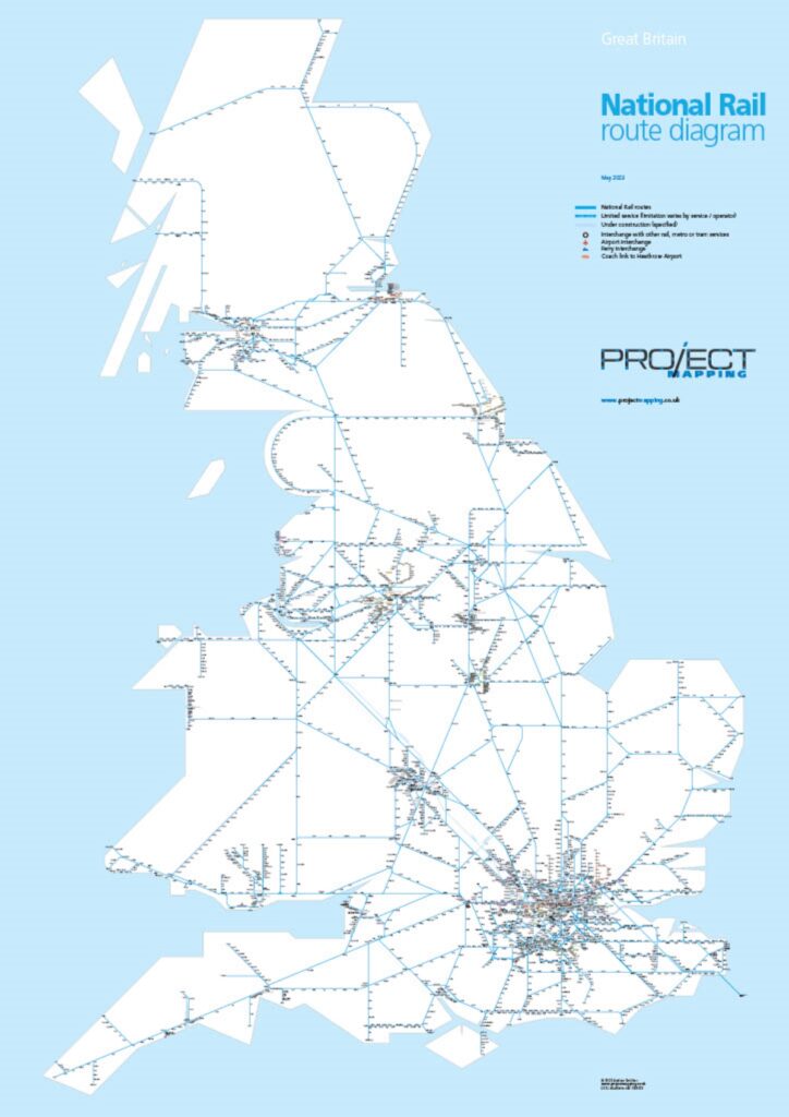 photo of British rail system