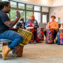 photo of activity from 2022 active aging week at brookside gardens