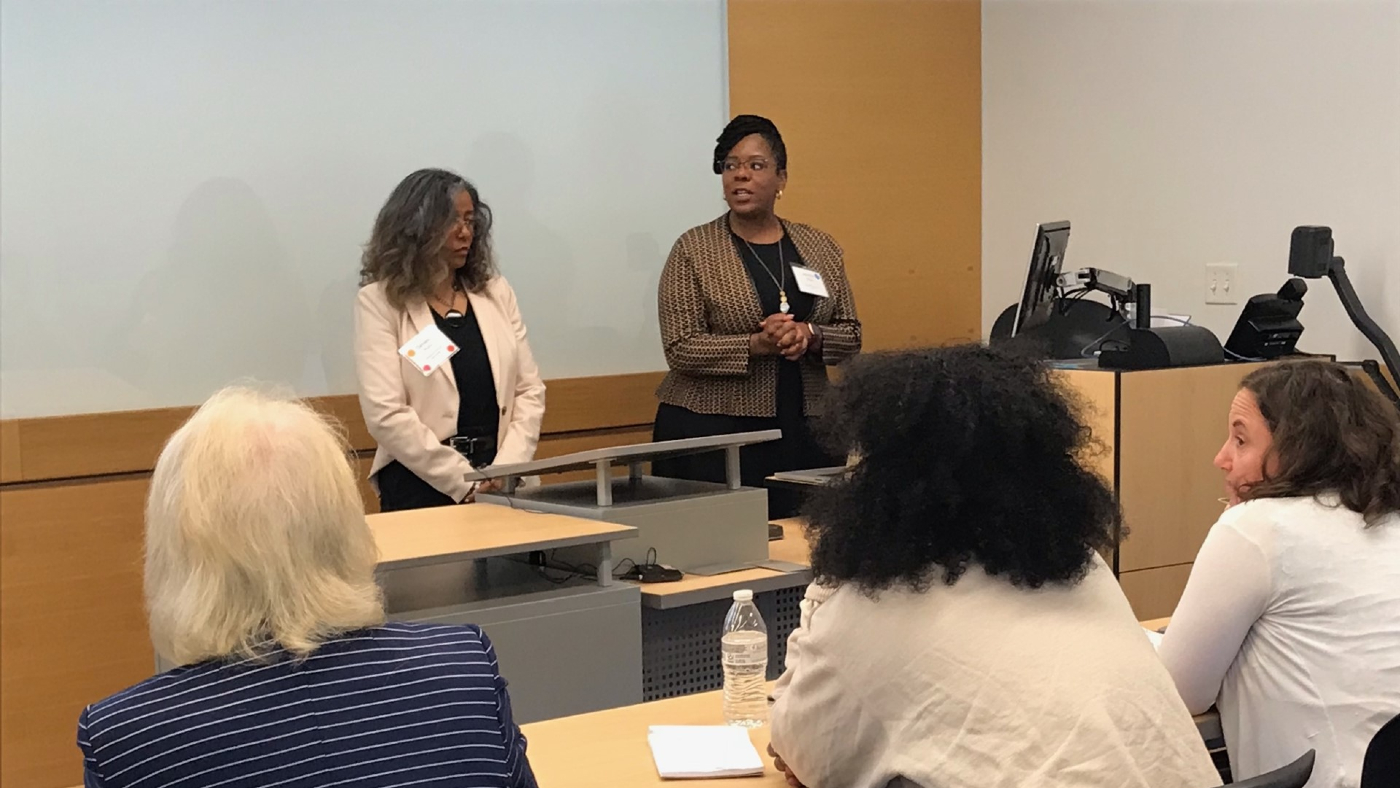 photo of MCM at MC Leadership event sept 14 2023 Jasmine White & Danielle Ricks