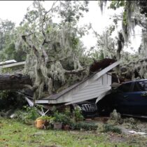 Damage in Georgia from Hurricane Idalia, 2023.