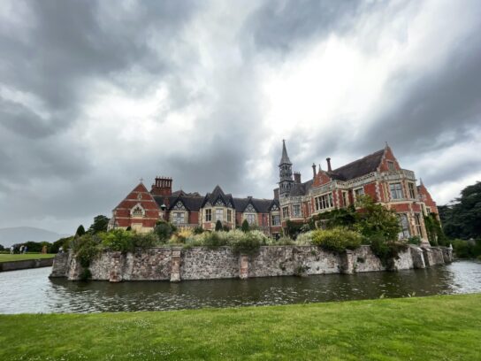 Madresfield Court, a moated manor house in Worcestershire